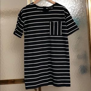 Banana republic navy striped dress/tunic